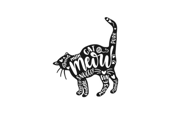 Cat and Words Embroidery Design Review