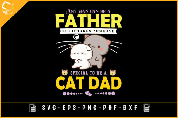 Cat Lover Father Design for Father’s Day