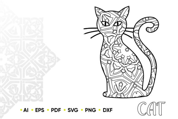 Mandala Cat for KDP Coloring Book Review